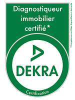 Logo DEKRA Certification pour diagnostiqueur immobilier certifié